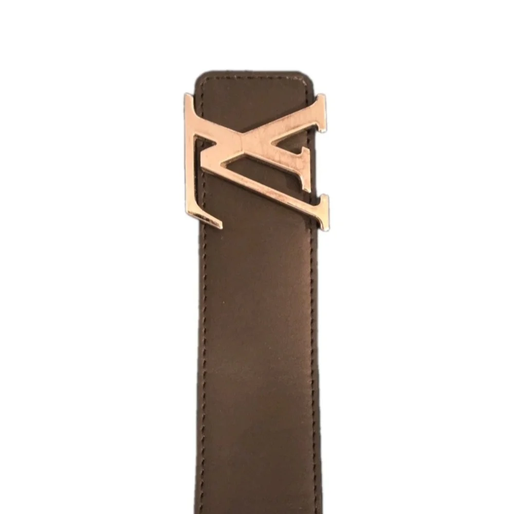 Louis Vuitton Reversible Brown/ Black (Unisex) Monogram LV Logo Belt Size 95/38 - Picture 6 of 8